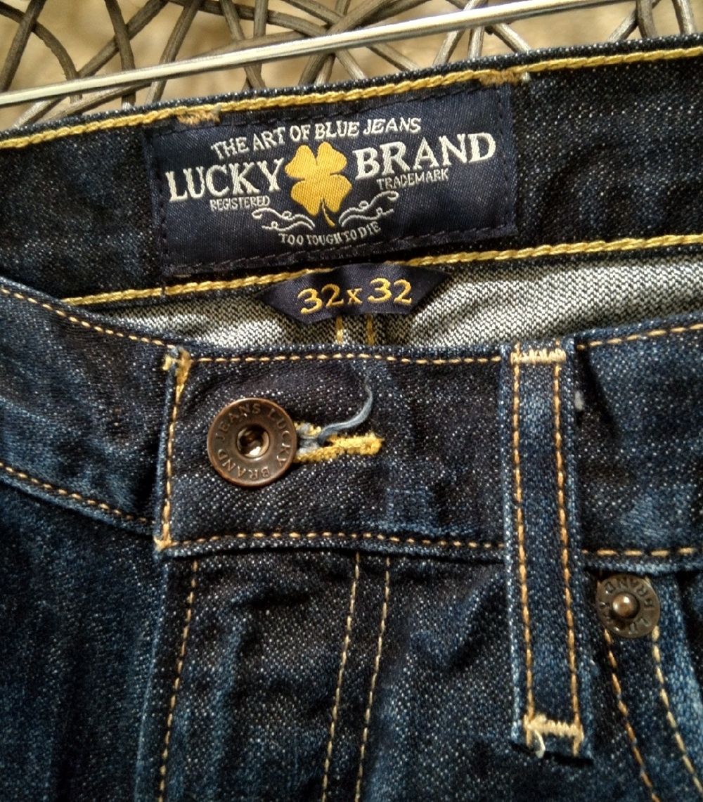 Lucky Brand Men's 361 Vintage Straight Jeans Dark Creek Wash - Picture 3 of 8